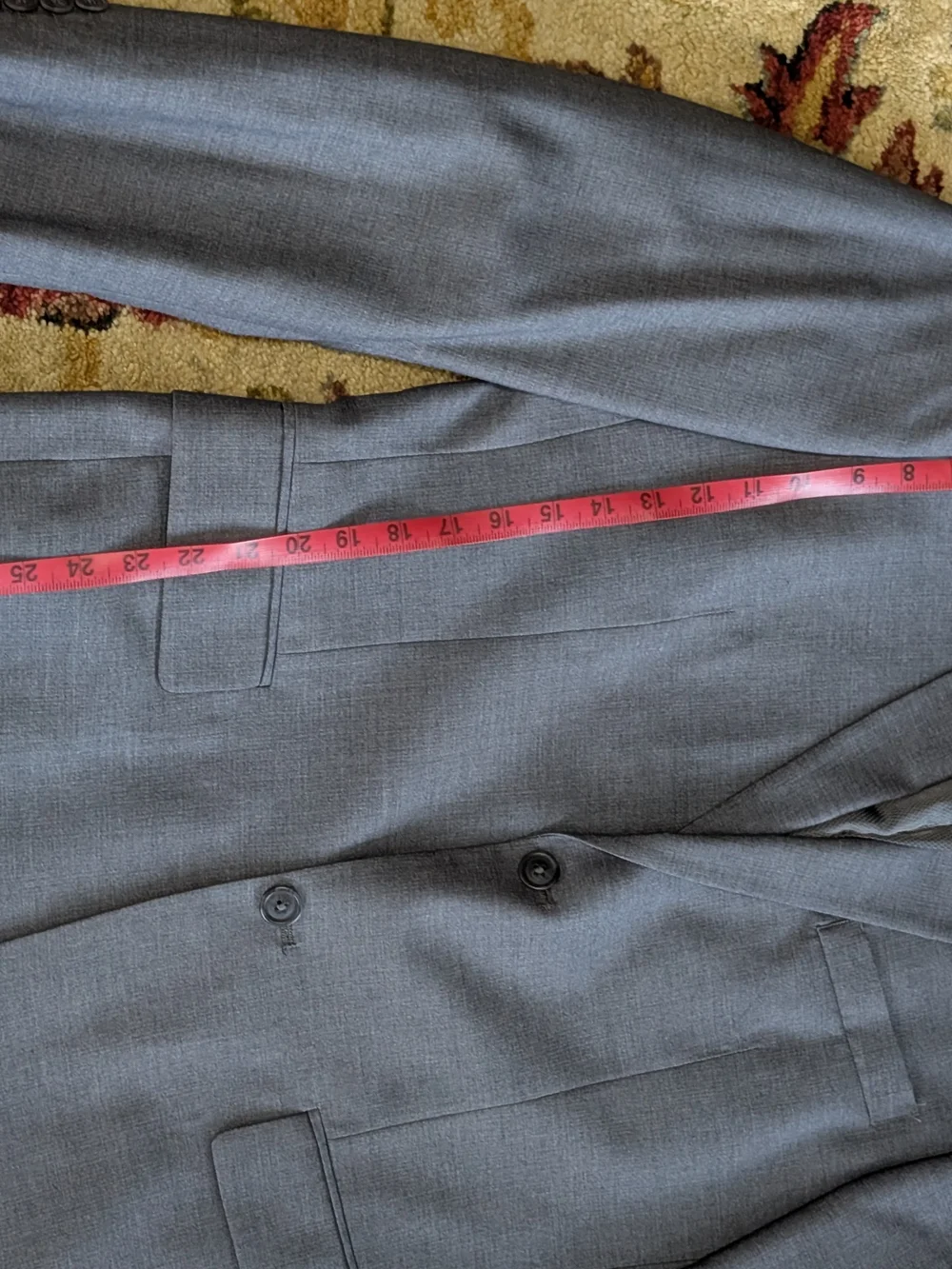 Men's Charcoal Gray Two-Piece Suit Jacket & Vest
